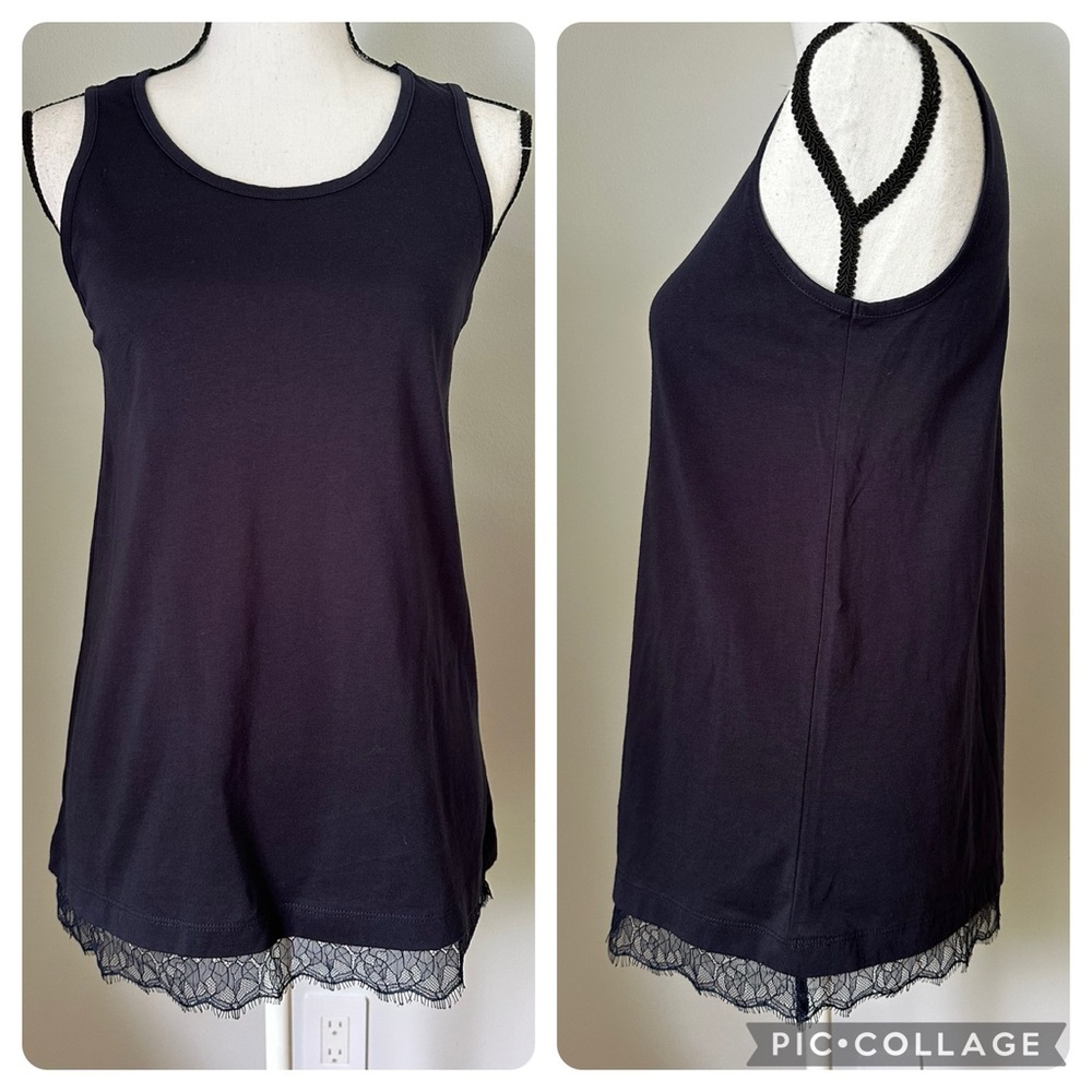 Ann Taylor lace trim tank size small